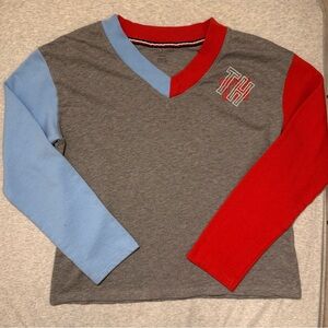 Women’s V-Neck Tommy Hilfiger Colorblock Shirt